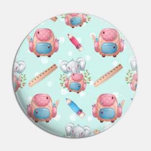 Cute Elephant Animal Pattern Pin