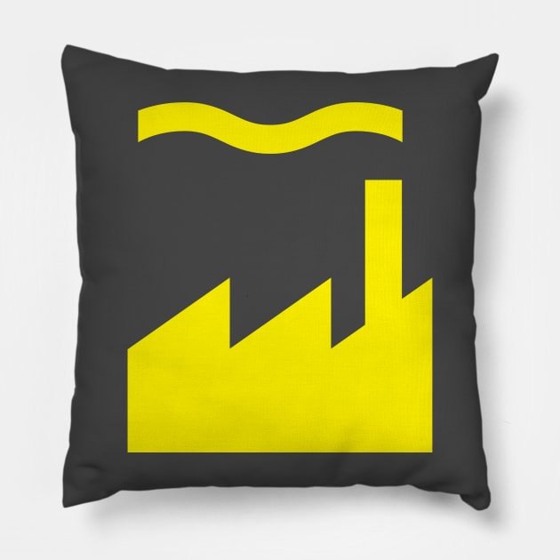 Factory Records Pillow by Pop Ark Records