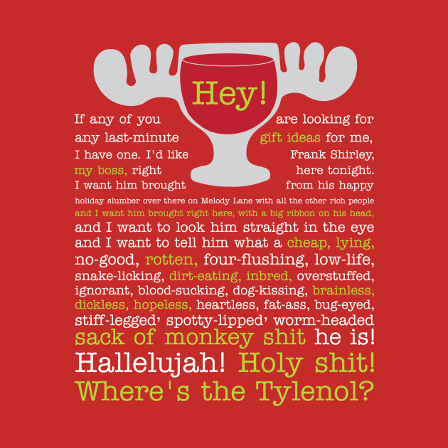 National Lampoon's Christmas Vacation Clark Griswold Hallelujah Tylenol by Pixel Paragon