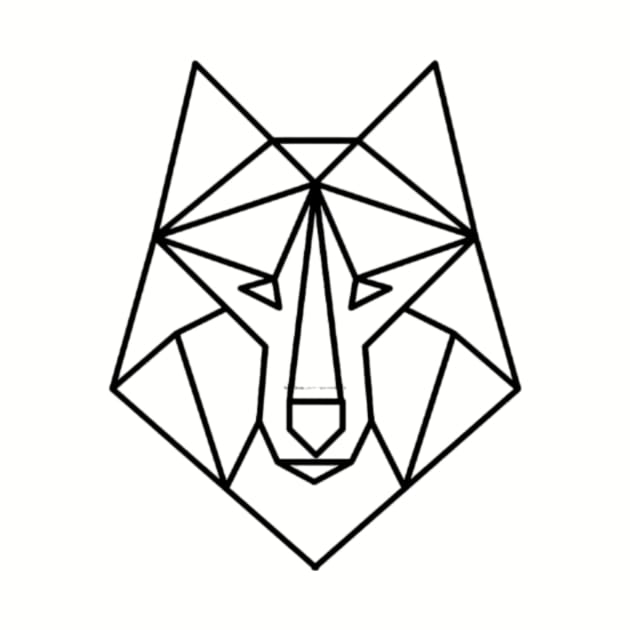 GEOMETRIC WOLF by Nahlaborne