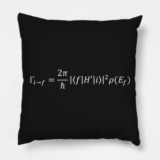 Fermi's golden rule of quantum perturbation theory Pillow