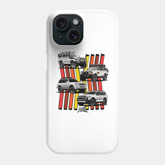 toyota landcruiser generations Phone Case by naquash