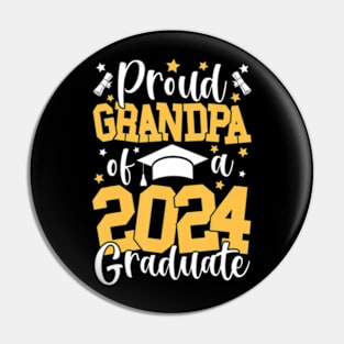 Proud Grandpa Of A Class Of 2024 Graduate  Family Pin