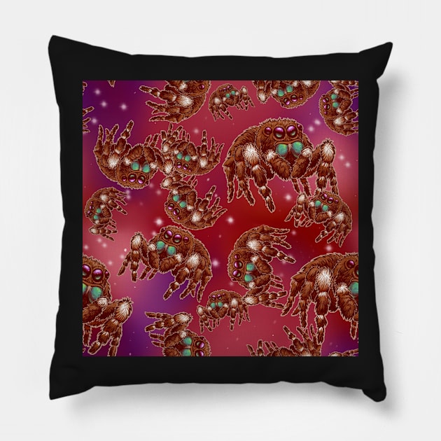 Strawberry Space Spider (Bold Jumper) All Over Print Pillow by RJKpoyp