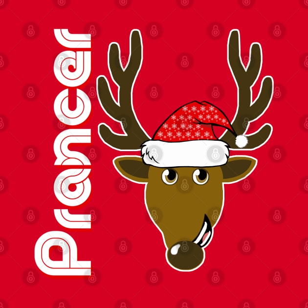 Prancer, Family Christmas Santa Anime 8+ Reindeer Tshirts by TonTomDesignz