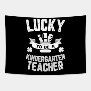 Lucky To Be A Kindergarten Teacher St Patricks Day Tapestry