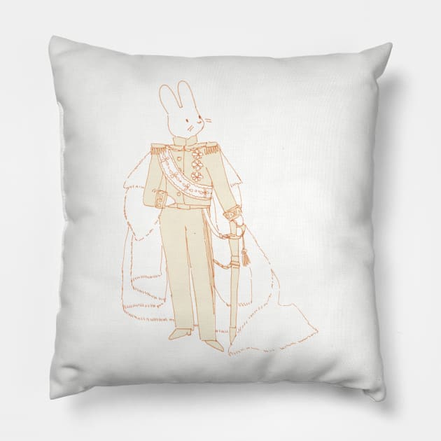 Royal Bunny Pillow by Cati Daehnhardt