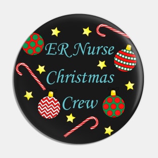 ER Nurse Christmas Crew (Blue) Pin