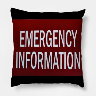 Emergency Information Pillow