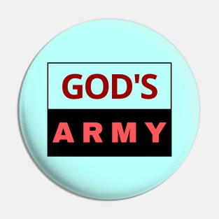 God's Army | Christian Pin