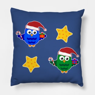 Christmas Owls Pillow