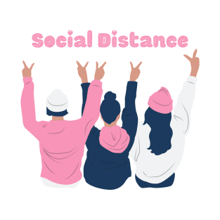 Social Distance Expert Funny t Shirt Humor Social Distancing Humor T-Shirt T-Shirt