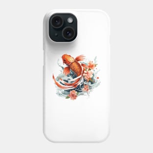 Koi Fish In A Pond Phone Case