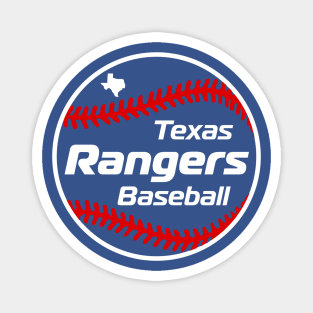 Rangers 80s Retro Ball Magnet