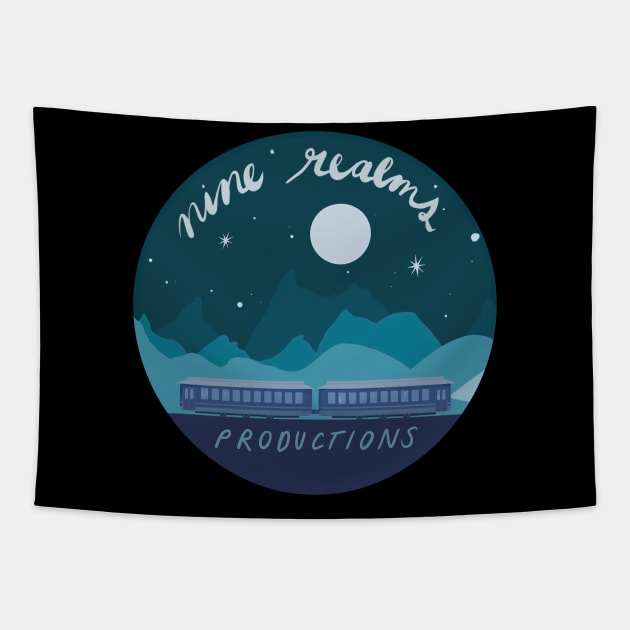 Nine Realms Productions Logo Design Tapestry by NineRealmsProductions