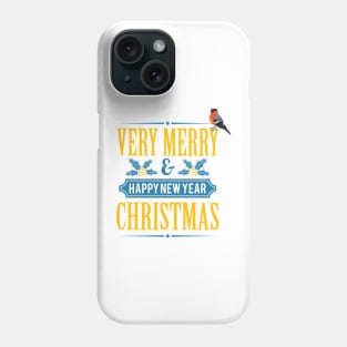 Merry christmas and happy new year Phone Case