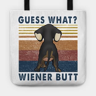 Guess What? Wiener Butt Dachshund Vintage Tote