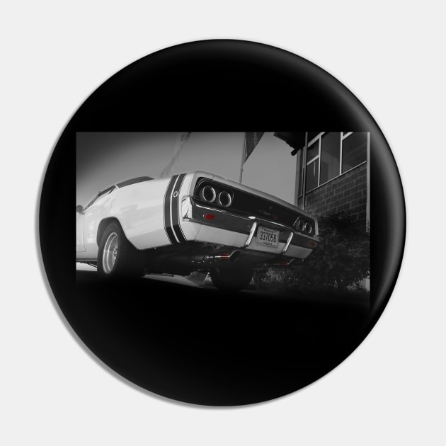 Dodge Charger R/T, Black and White Pin by hottehue