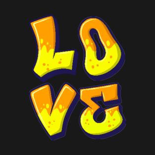 GRAFFITI STYLE LOVE SET DESIGN T-Shirt