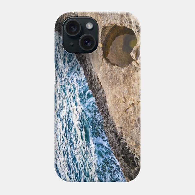 Aerial View Of Rocky Coastline Phone Case by Kate-P-