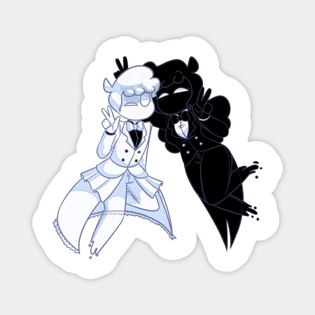 Tanner and Marie Pride (FNF Ghost Twins) Magnet by PuppyRelp