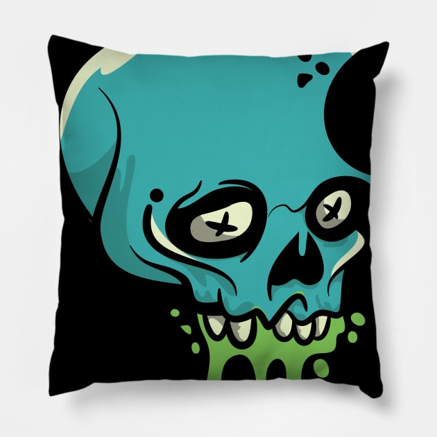 APPLE ZOMBIE ART VECTOR,EPS,PNG Pillow by OLIVER ARTS