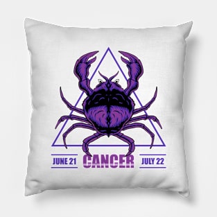 Cancer Zodiac Artwork Pillow