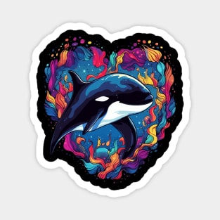 Orca Valentine Day Magnet