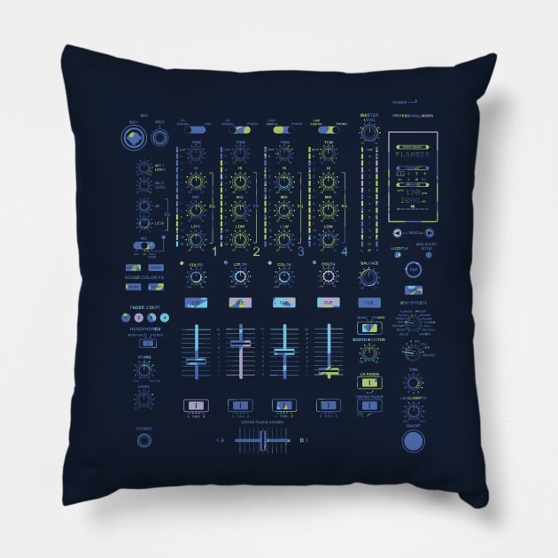 DJ Mixer Pillow by Sitchko