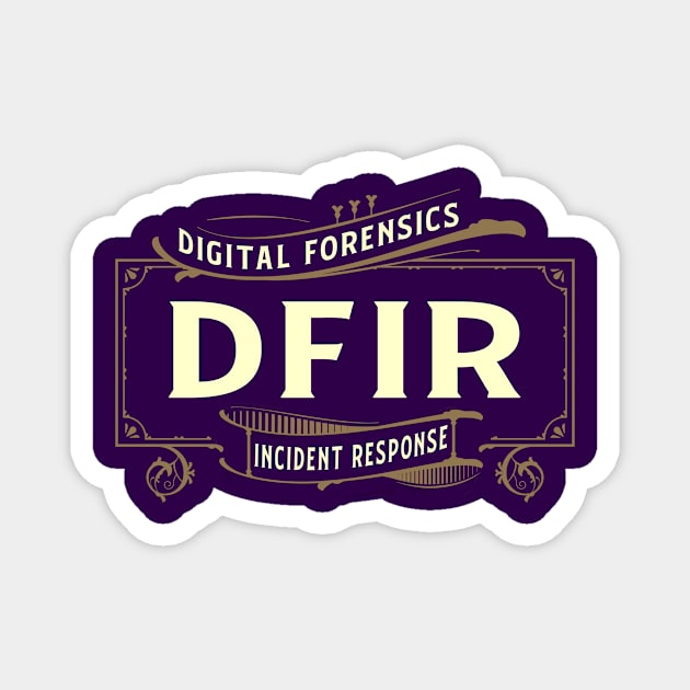 DFIR - Purple Background Magnet by DFIR Diva