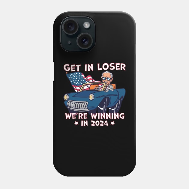 Get in loser we're winning the electon Phone Case by Emmi Fox Designs