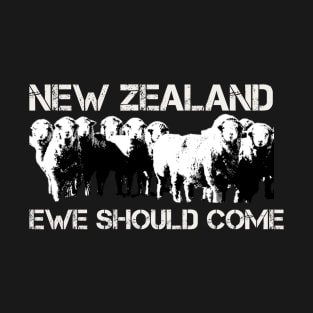 Flight of the conchords, ewe should come, New Zealand tourism poster T-Shirt