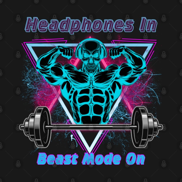 Headphones Beast Mode by American Phoenix 