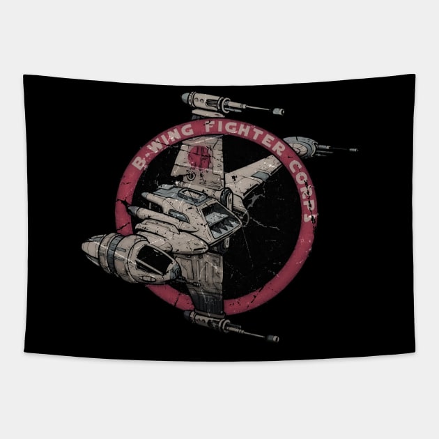 B WING FIGHTER CORPS Tapestry by mamahkian