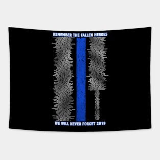 2019 Police Memorial - Thin Blue Line Family Tapestry