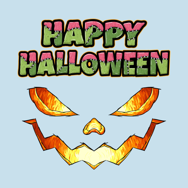 Disover Halloween pumpkin face jack o lantern gift - Halloween - T-Shirt