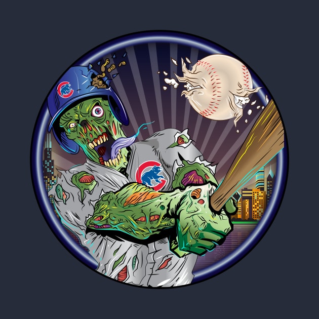 chicago cubs zombie by Bishop Graphics