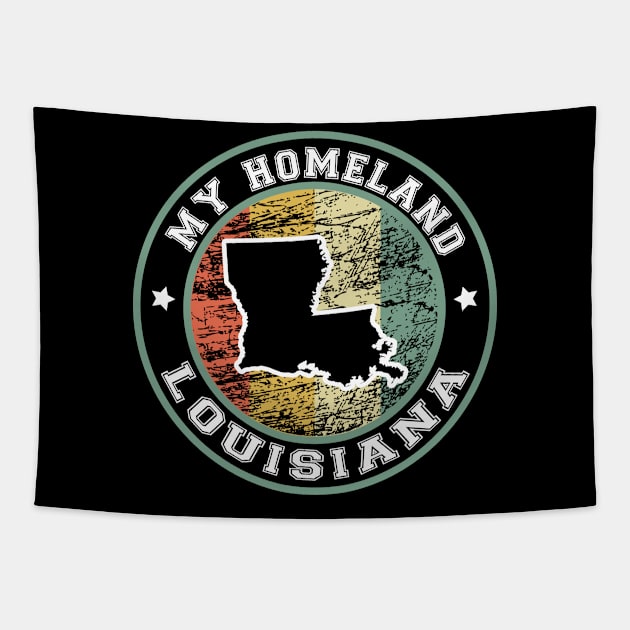 Homeland Louisiana state USA vintage Tapestry by LiquidLine