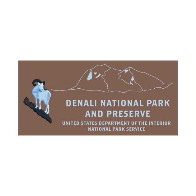 Denali National Park & Preserve sign by nylebuss