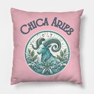 Chica Aries Cosmic Fire"- Zodiac Horoscope Star Signs Pillow