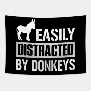 Easily Distracted By Donkeys Tapestry