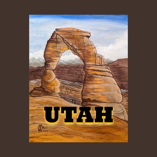 Utah stone arch formation by Matt Starr Fine Art