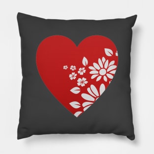 Floral Heart Pillow