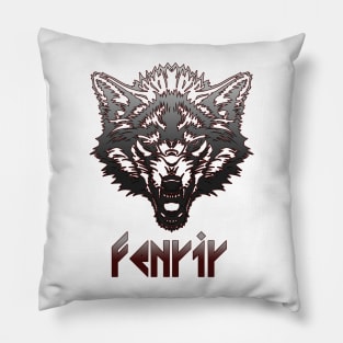 Fenrir Viking Wolf  Norse mythology Pillow