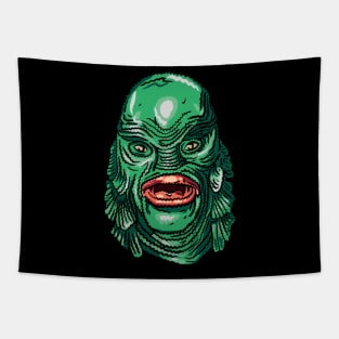 Squiggly creature from the Black Lagoon Tapestry