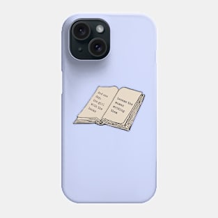 Girl With The Books Phone Case