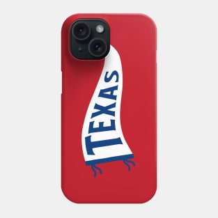 Texas Pennant - Red Phone Case