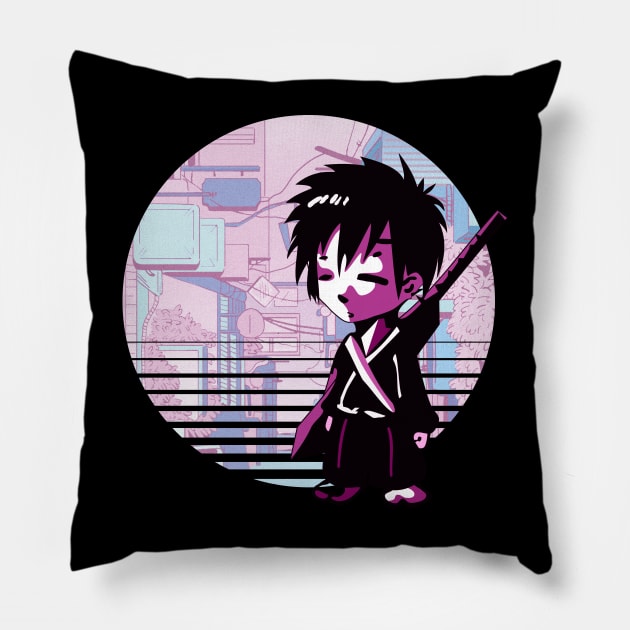 samurai Pillow by purplecrowshub