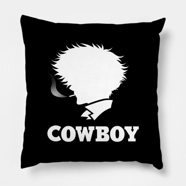 Cool Futuristic Anime Bounty Hunter Logo Parody Pillow by BoggsNicolas