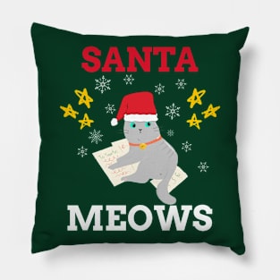 Santa meows ! Pillow